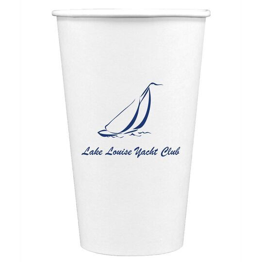 Sailboat Clipper Paper Coffee Cups